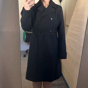 Wool peacoat knee length